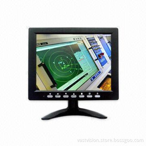 8-inch Industrial TFT LCD Monitors, 640 x 480 Pixels with VGA/RCA/BNC Inputs